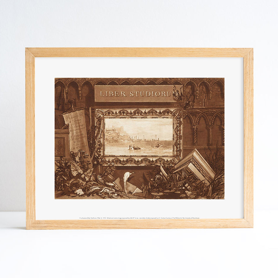 Reproduction of JMW Turner etching from his Liber Studiorum series. Placed in an ash frame.