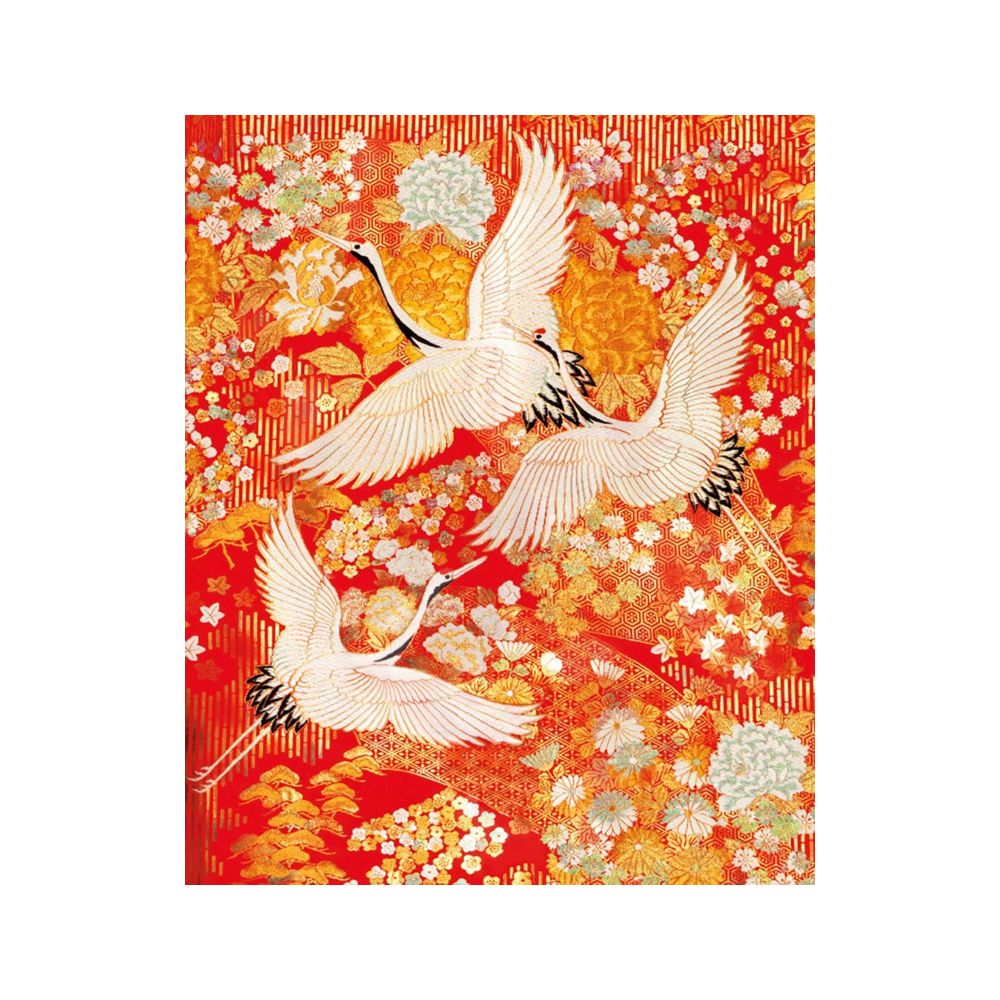Greetings Card - Kimono Cranes