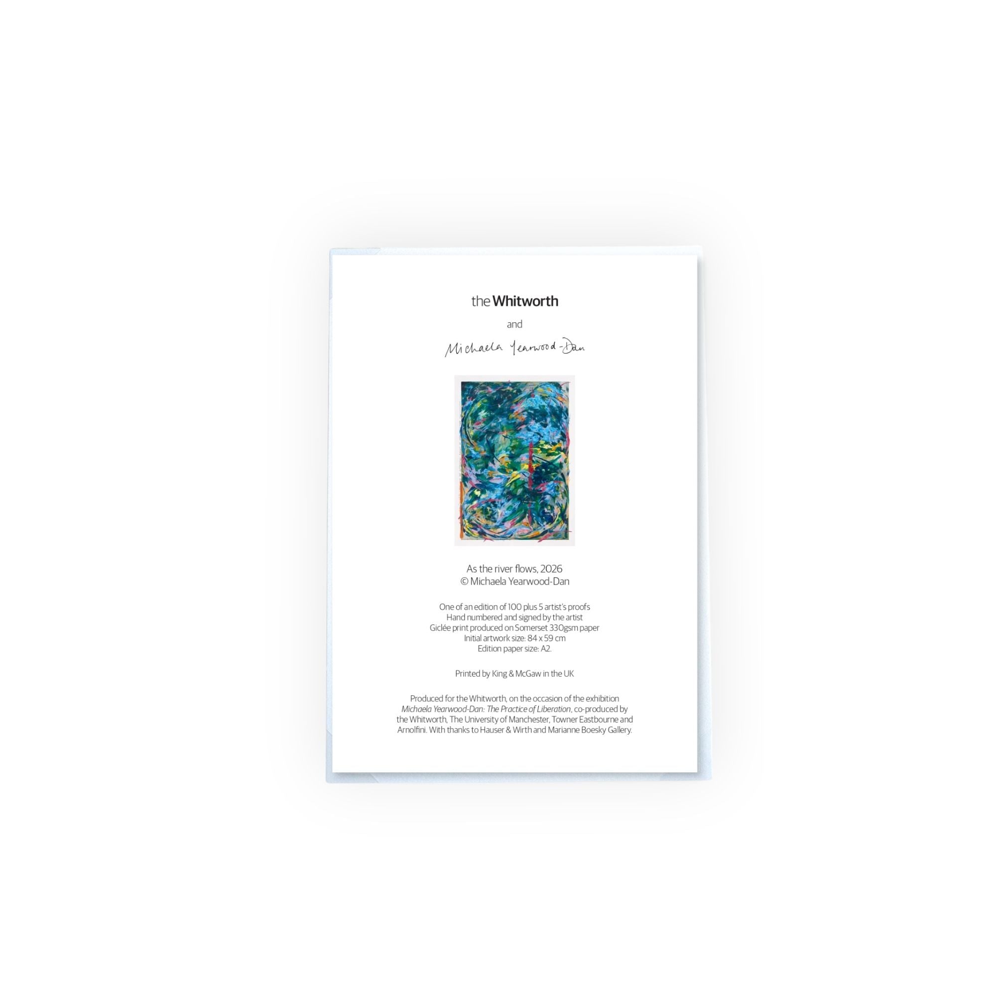 Limited edition certificate.