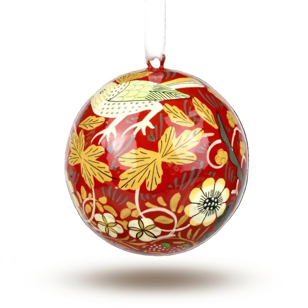Large Strawberry Thief Bauble