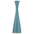 Teal-coloured candle holder on a white background