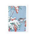 Sparrows on Nandina Greetings Card