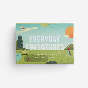 Box packaging for a cardgame featuring an illustration of a green space