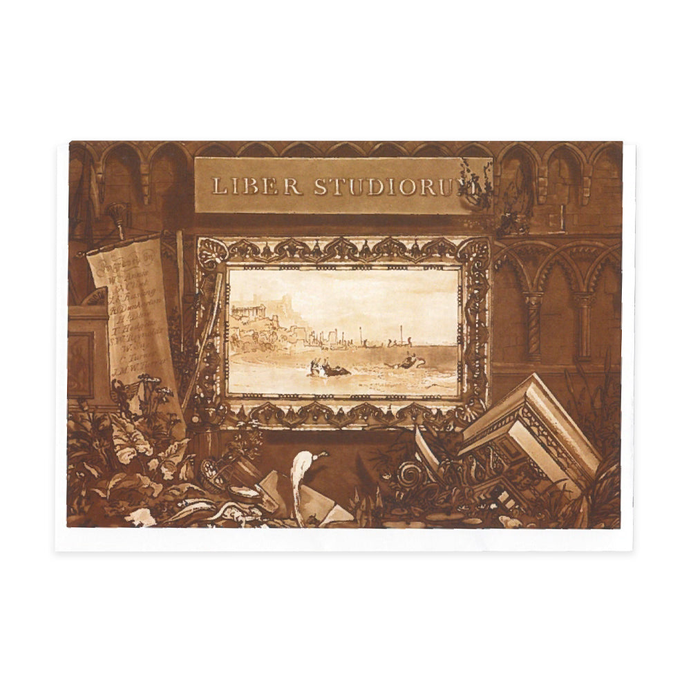 A greetings card featuring an etching by J.M.W Turner