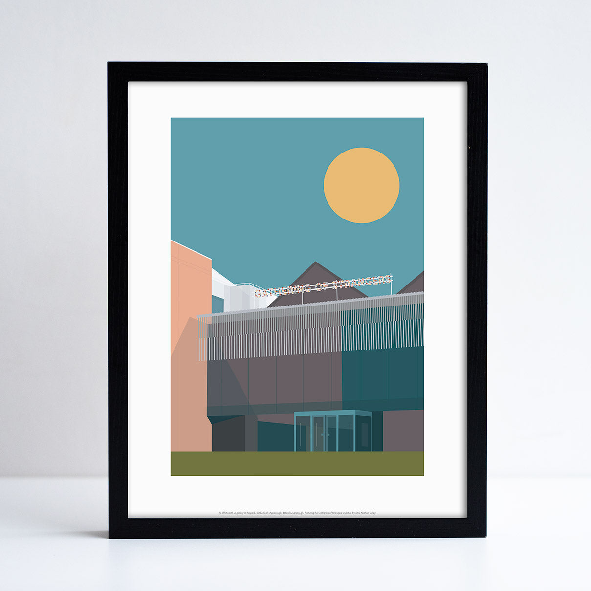 The Whitworth, A Gallery in the Park - Gail Myerscough 11x14" Print