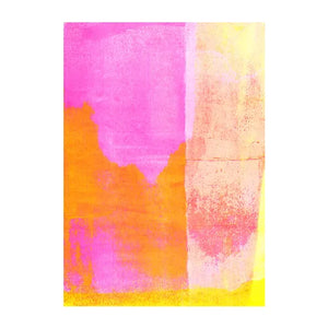 Yellow and pink risograph artwork