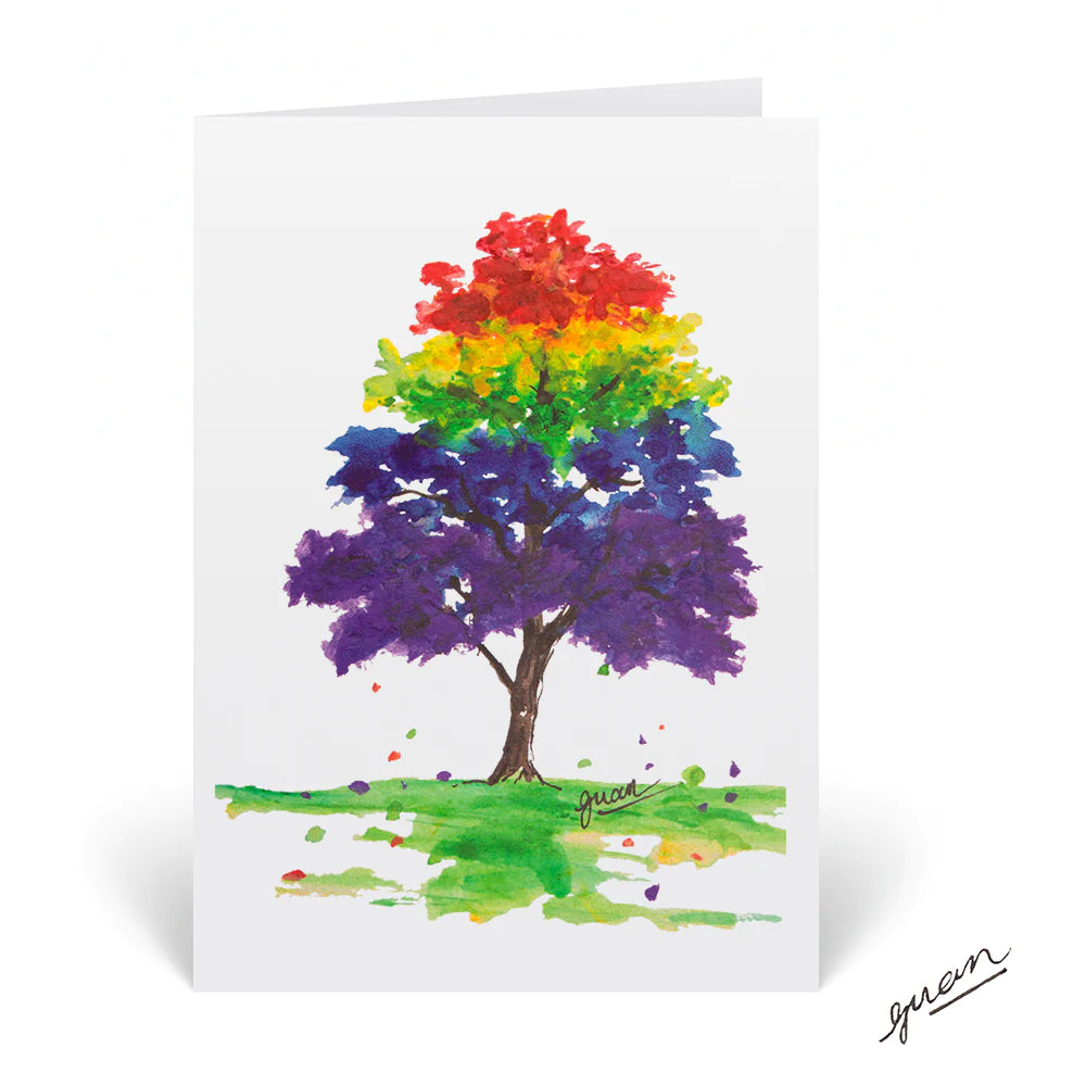 Rainbow Tree 'Fall' Card