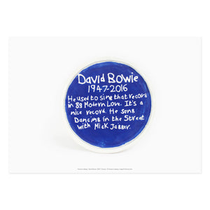 Horace Lindezey, David Bowie - Limited Edition A4 Print (Venture Arts)