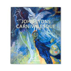 Front cover for John Lyons Catalogue featuring a self portrait painting by the artist.