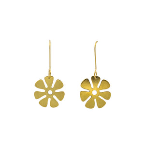 Flower Earrings (Brass)