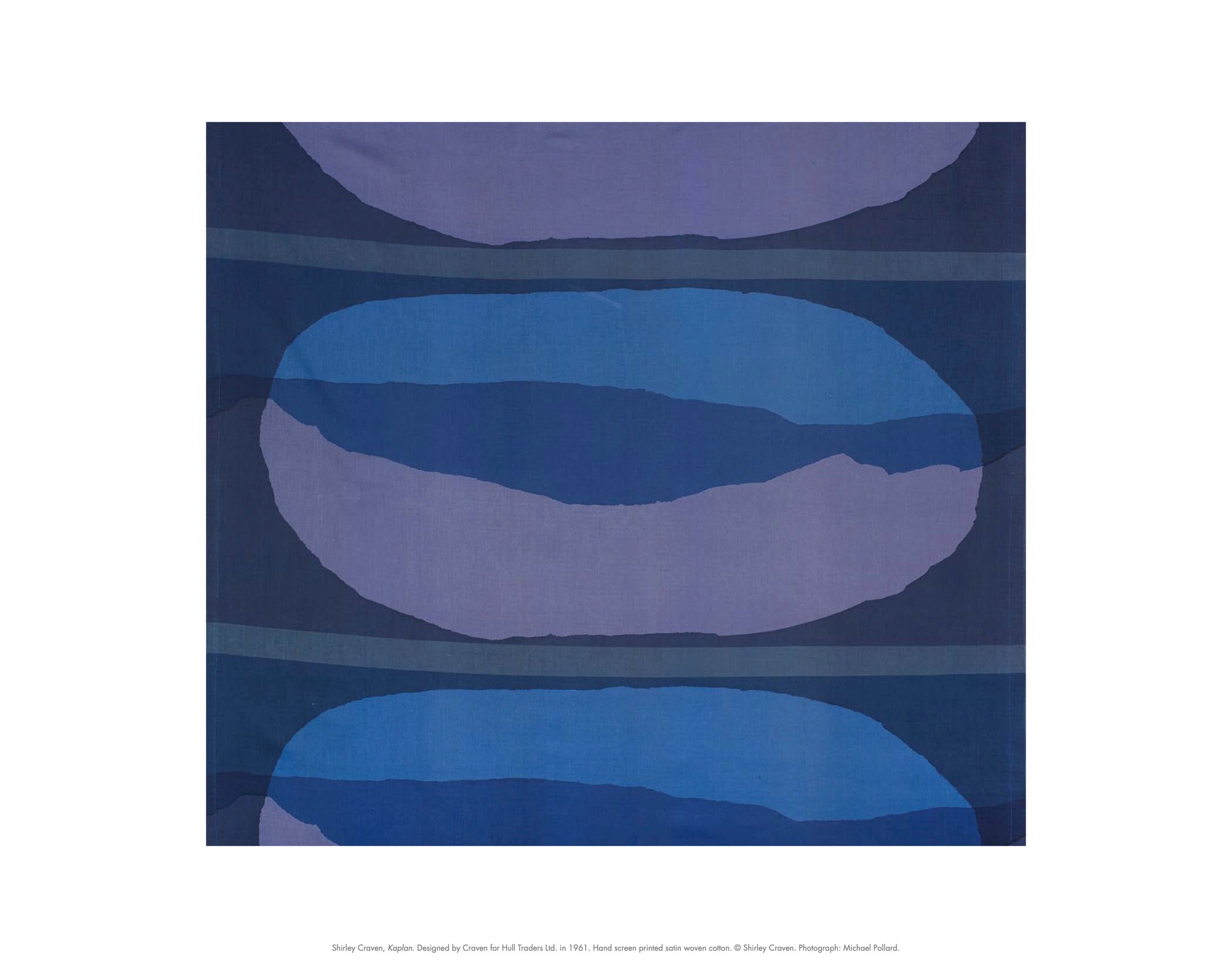 Kaplan design by Shirley Craven - abstract and blue.