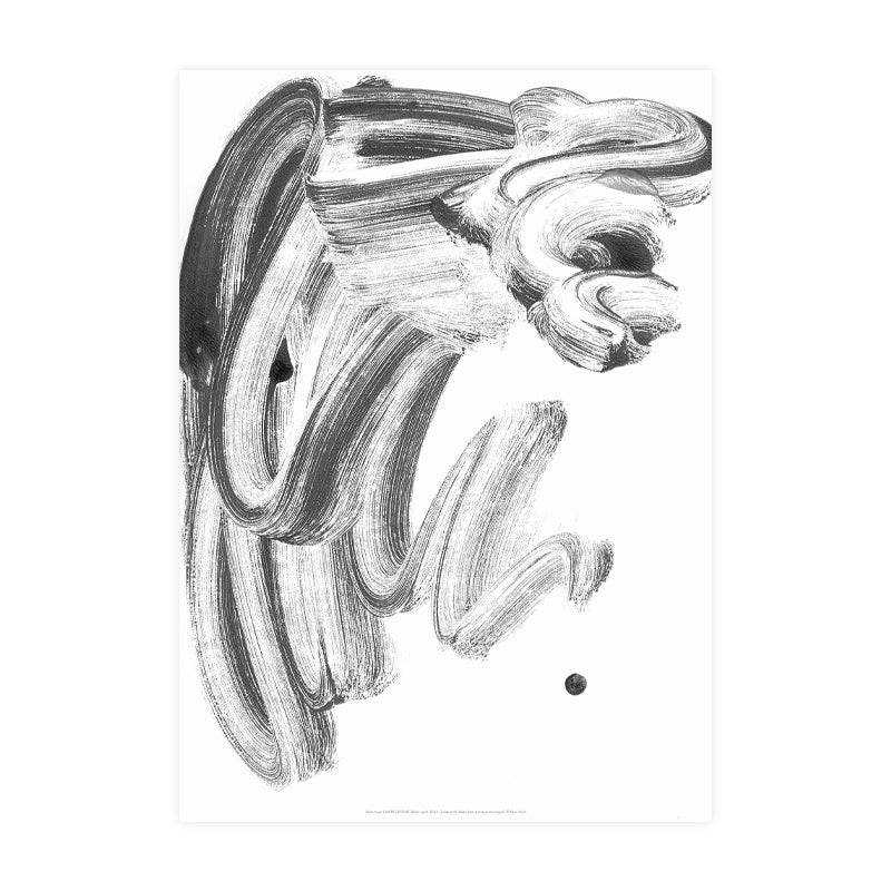 Printed reproduction of a unique Monotype by Kevin Hunt