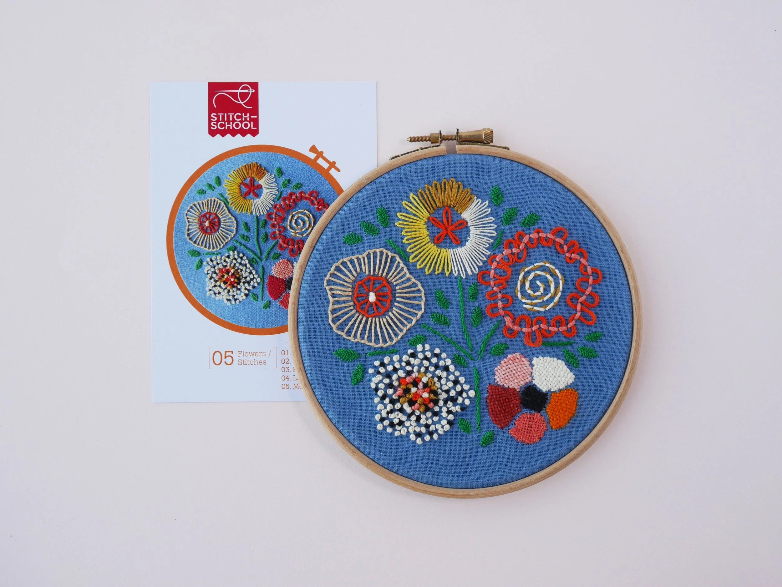 5 Flowers/Stitches