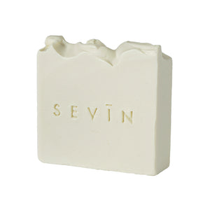 Bar of soap with 'SEVIN' branding on a white background
