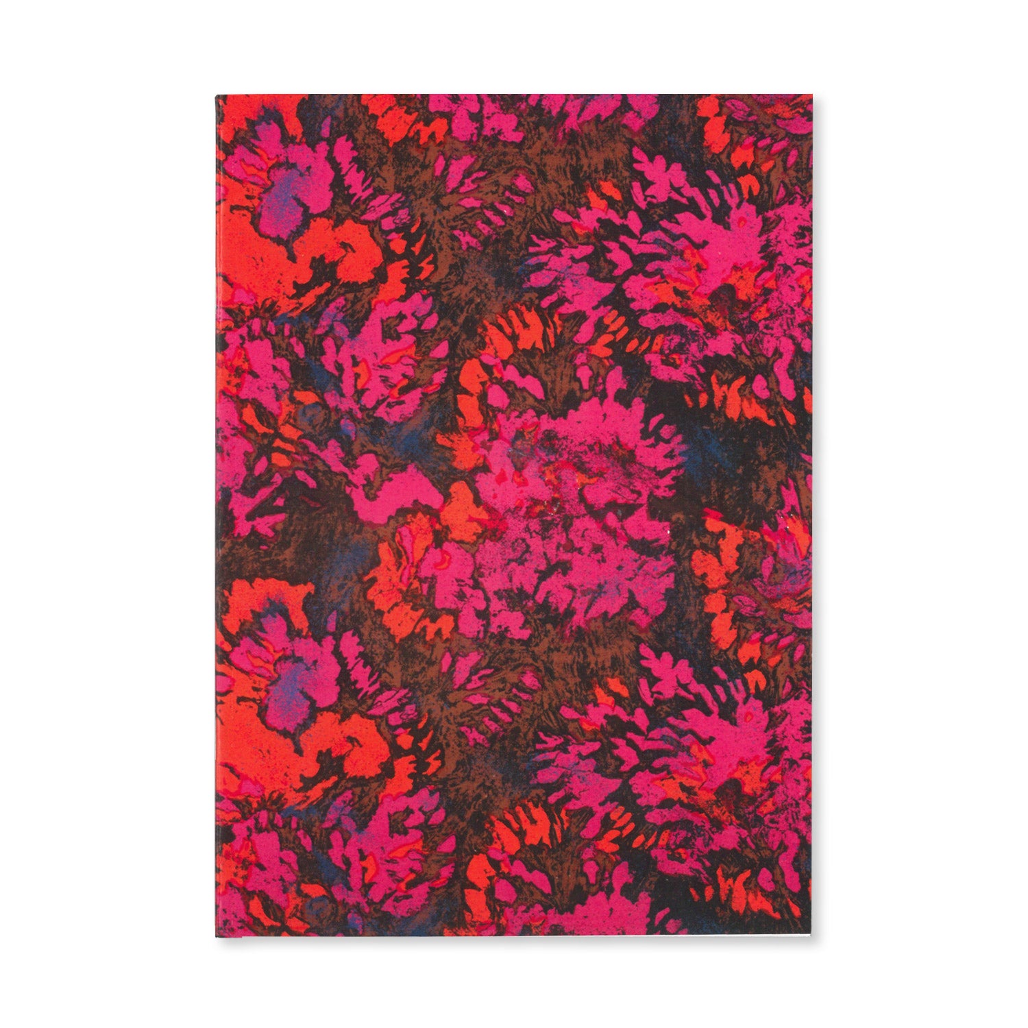A5 Notebook featuring Shirley Craven Le Bosquet Design, Pink floral pattern