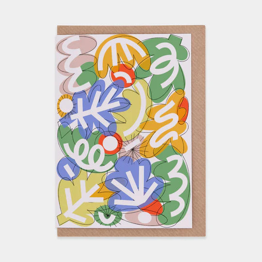 Soft Petals Greetings Card - Caroline Dawsett