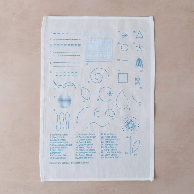 Homework Stitch Sample