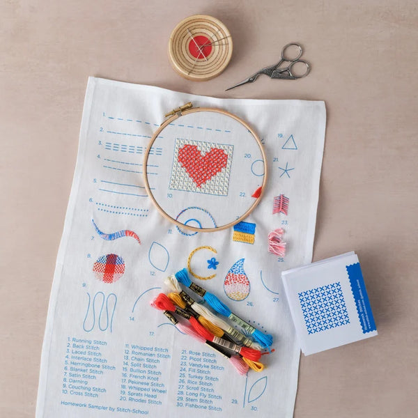 Homework Stitch Sample