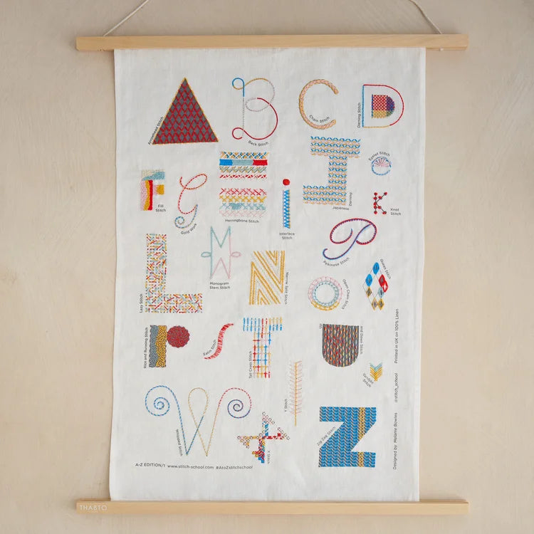 A-Z Linen Embroidery Kit