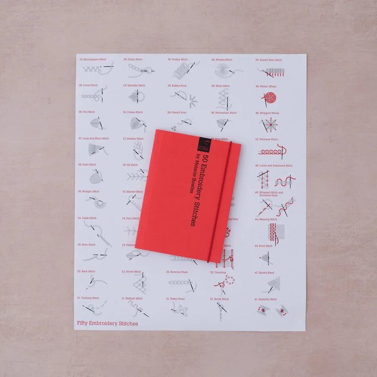 50 Stitches Embroidery Book