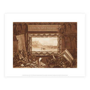 Reproduction of JMW Turner etching from his Liber Studiorum series.