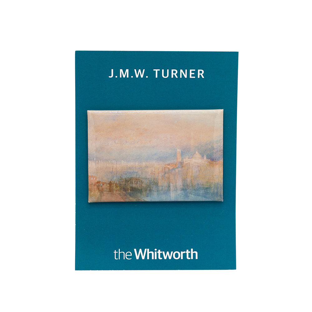 Magnet with J.M.W. Turner painting and against 'the Whitworth' blue backing card.