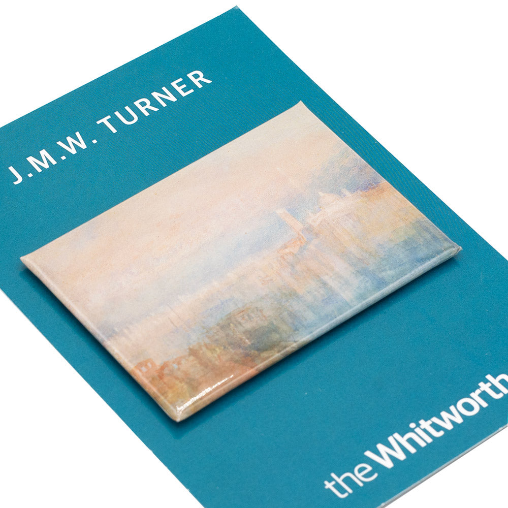 Magnet with J.M.W. Turner painting and against 'the Whitworth' blue backing card.