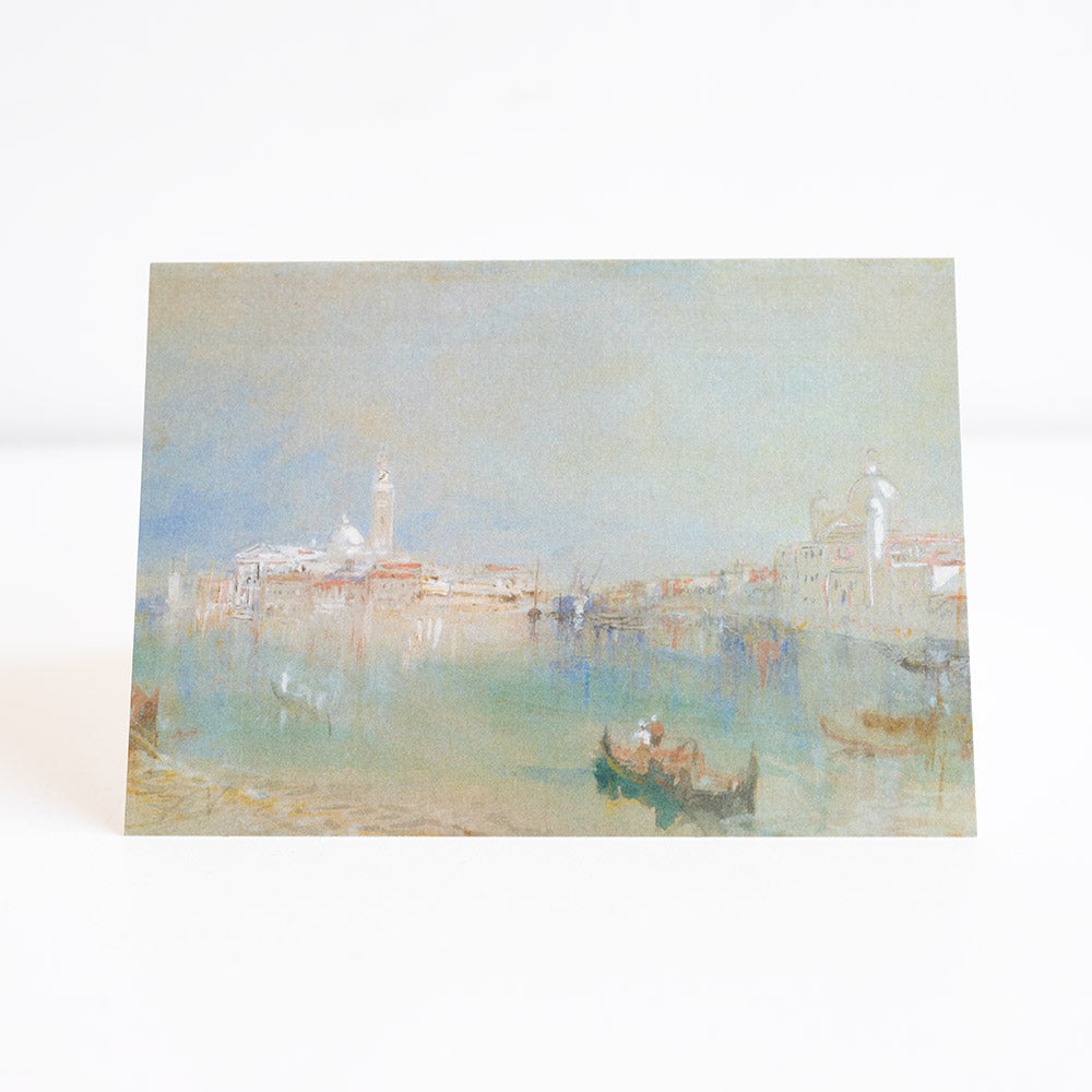Painting of Venise water landscape on a greetings card