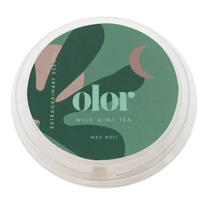 Circular & green packaging of Olor Wild Mint Tea wax melts