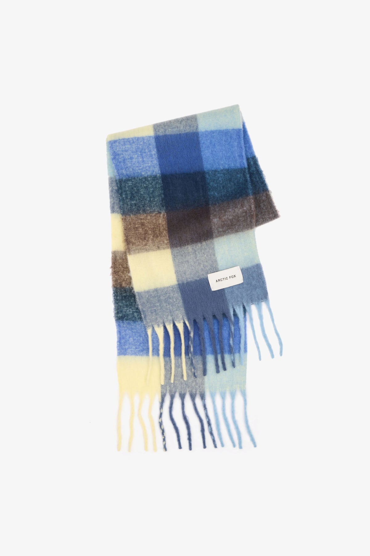 The Reykjavik Check Scarf - Moonlit Haze
