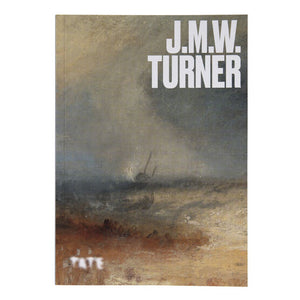 A book cover with a painting of a stormy sea by JMW Turner