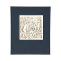 Front cover of blue clothbound book with Bathers drawing by Cezanne.