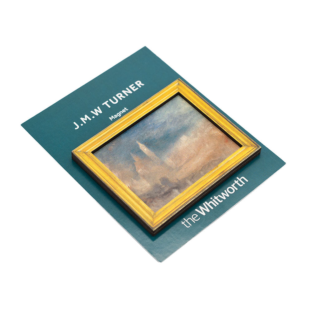 J.M.W. Turner magnet on a green card with 'the Whitworth' branding
