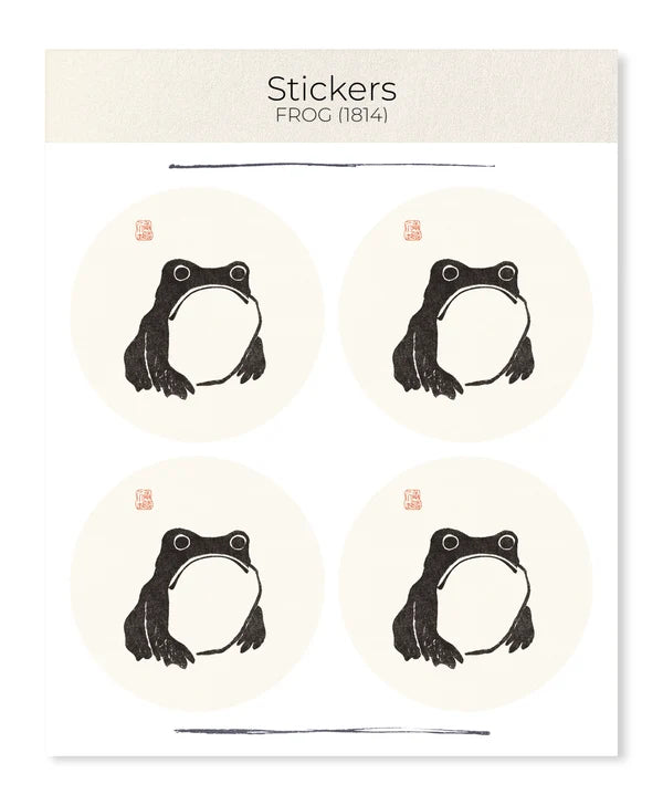 Ezen Samurai Frog Stickers