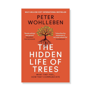 Red book cover with illustration of a tree