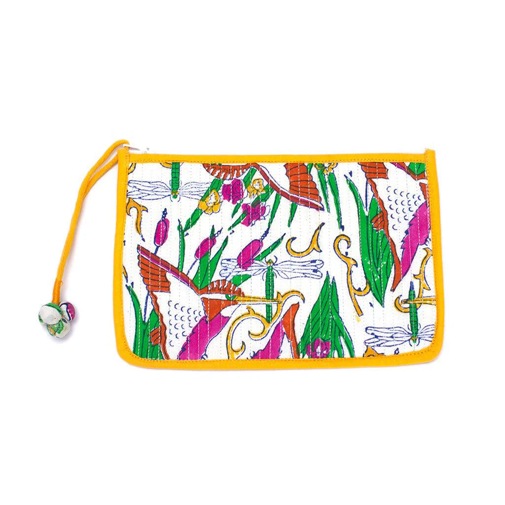 Organic Cotton Pouch - Kingfisher