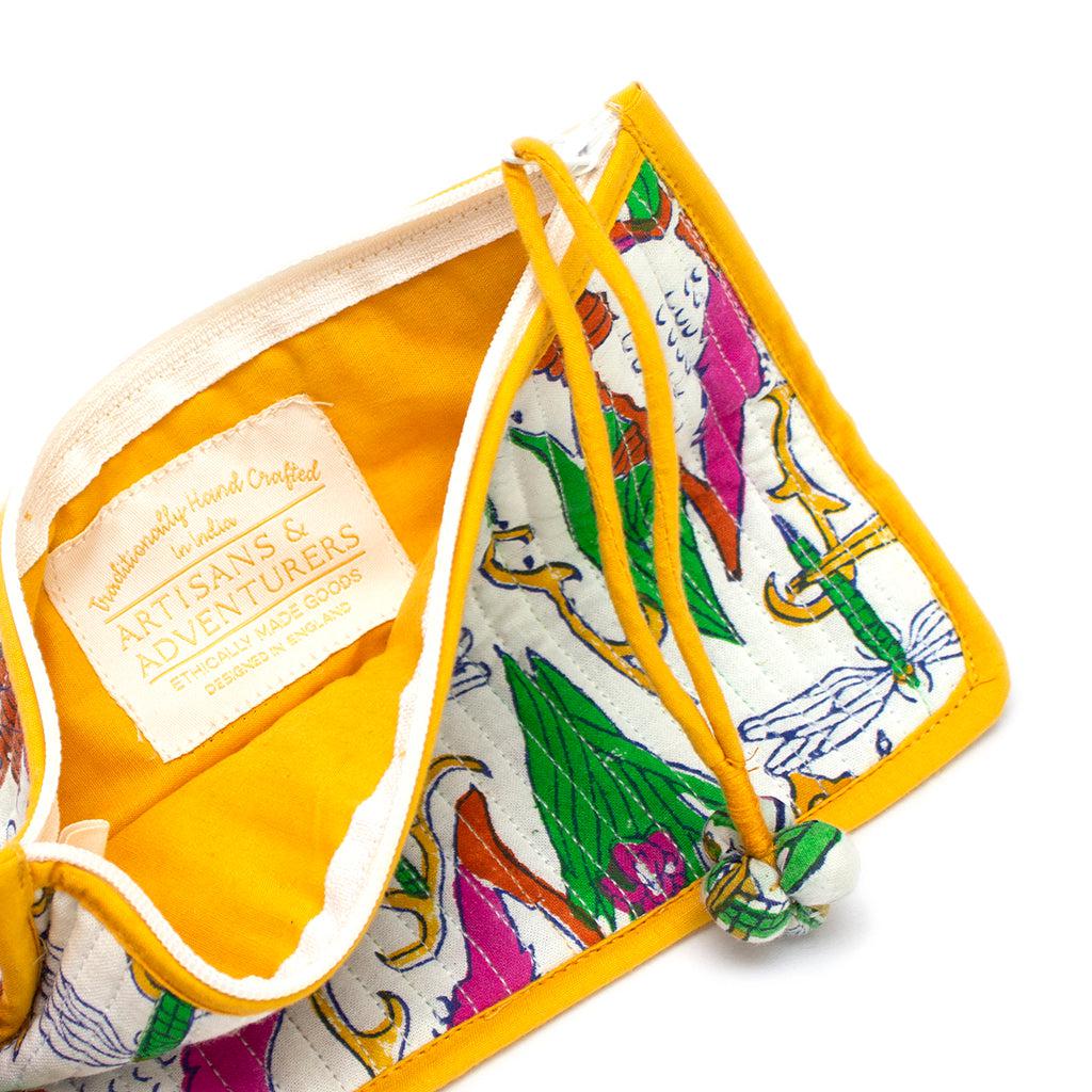 Organic Cotton Pouch - Kingfisher