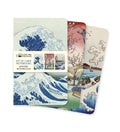 Japanese Woodblocks Mini Notebooks - Set of 3