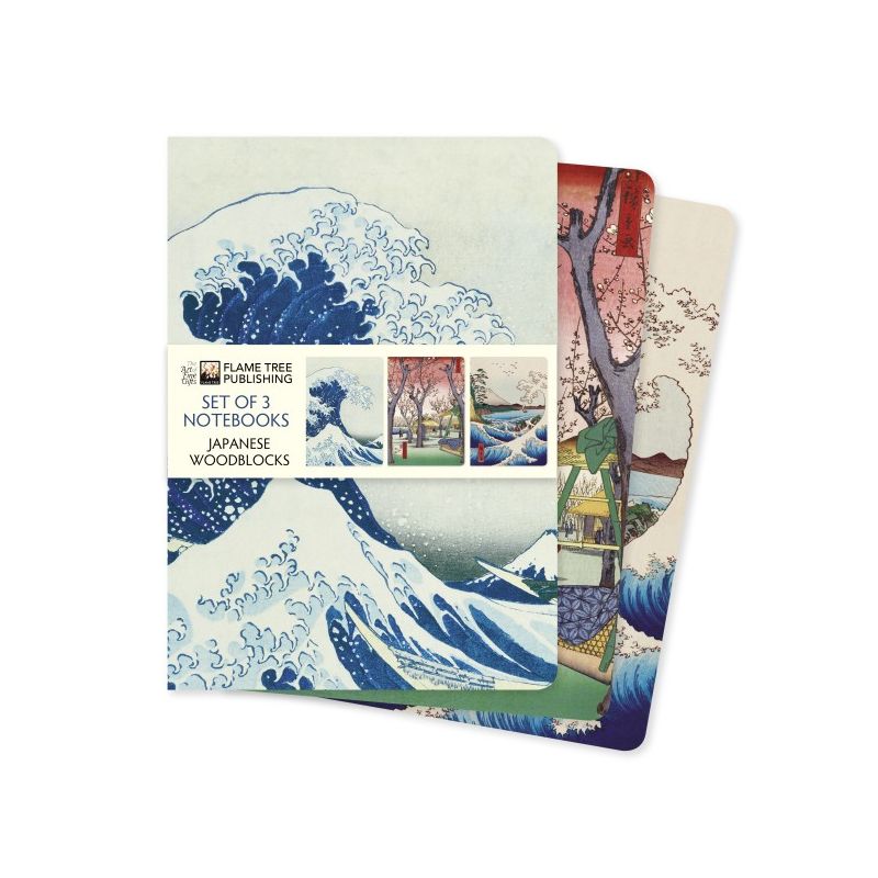Japanese Woodblocks Notebooks - Set of 3