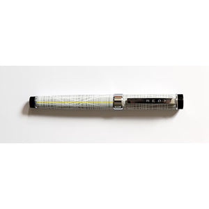 Pen with a grid pattern on a white background