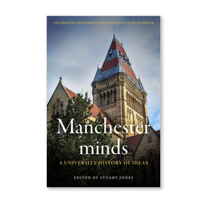 Book cover featuring an illustration of Manchester University building