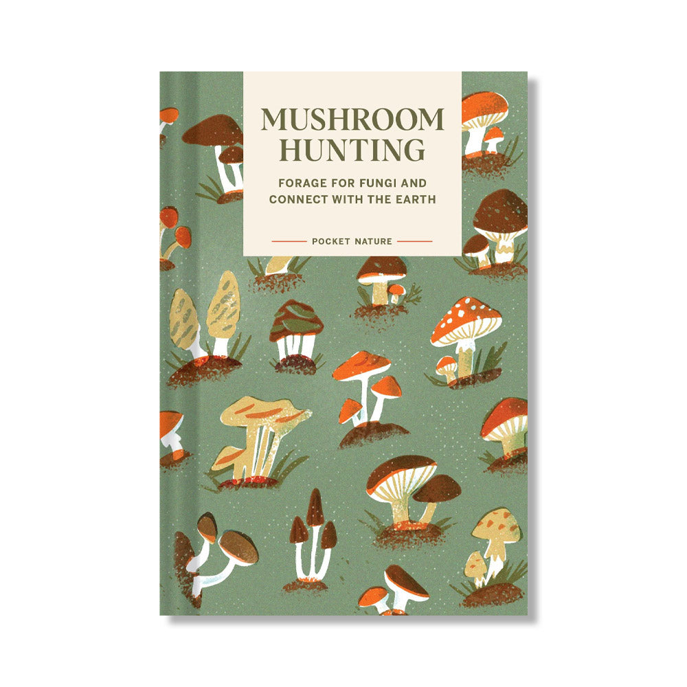 Book cover featuring illustrations of mushrooms