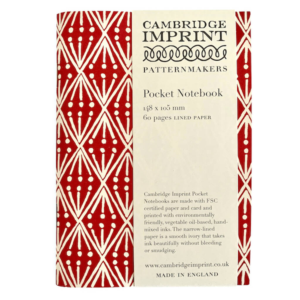 Pocket Notebook - Selvedge Madder