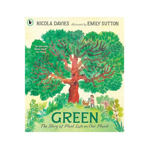 Book cover with illustration of a child and dog beneath a giant tree