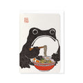 Ezen Ramen Frog Greetings Card