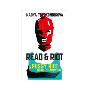 Book cover with illustration of a person wearing a brightly coloured ski mask.