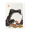 Ezen Sushi Frog Greetings Card