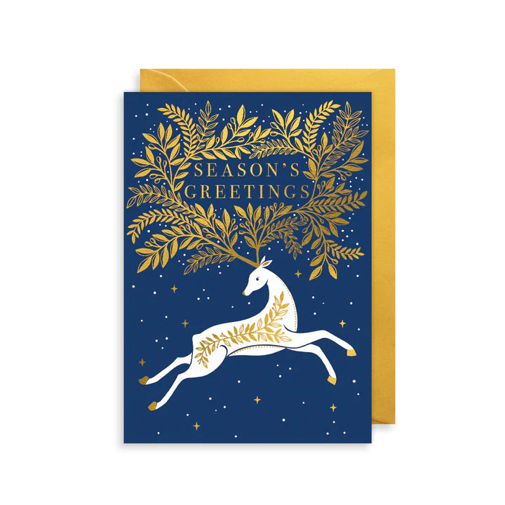 White Stag Greetings Card