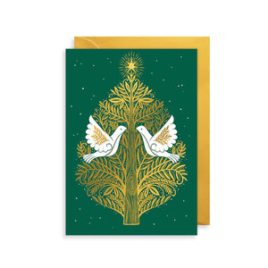 White Doves Christmas Card