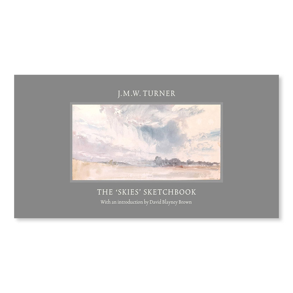 A book cover with a painting of a cloudy sky by William Turner